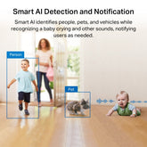 Pan/Tilt AI Home Security Wi-Fi Camera | Tapo C225 V2